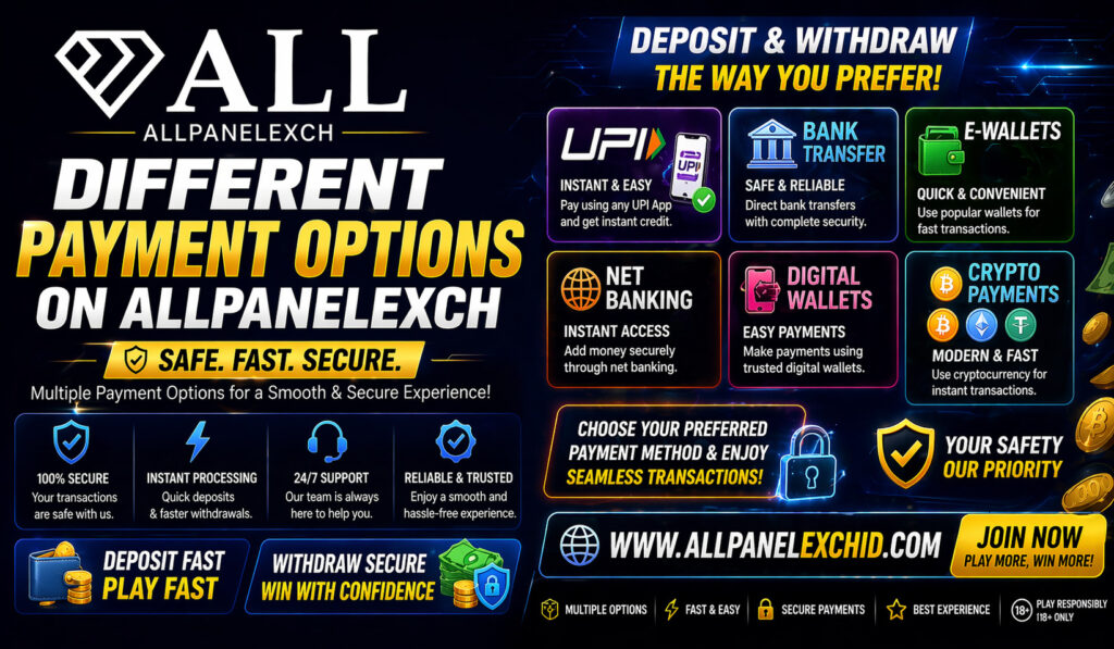 Different Payment Options on AllpanelExch